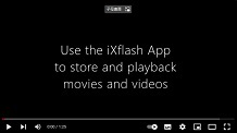 Play movies through the iXflash App